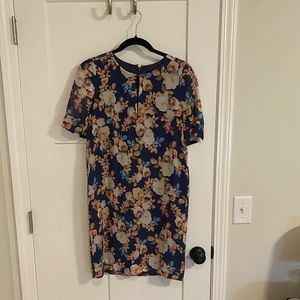 Jcrew floral shift dress
